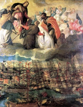  Batalla Lienzo - Batalla de Lep Renacimiento Paolo Veronese